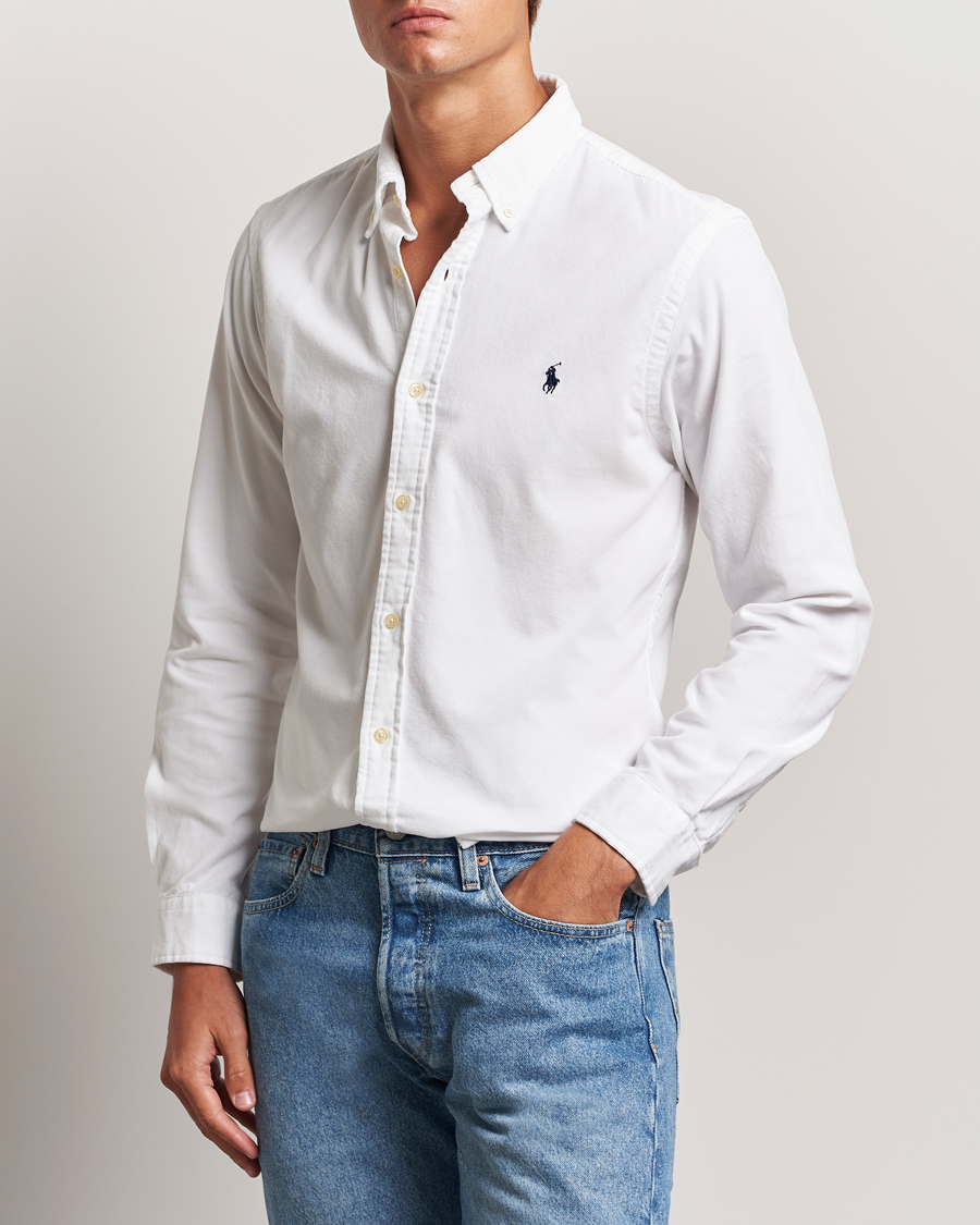 Herren |  | Polo Ralph Lauren | Slim Fit Corduroy Shirt White