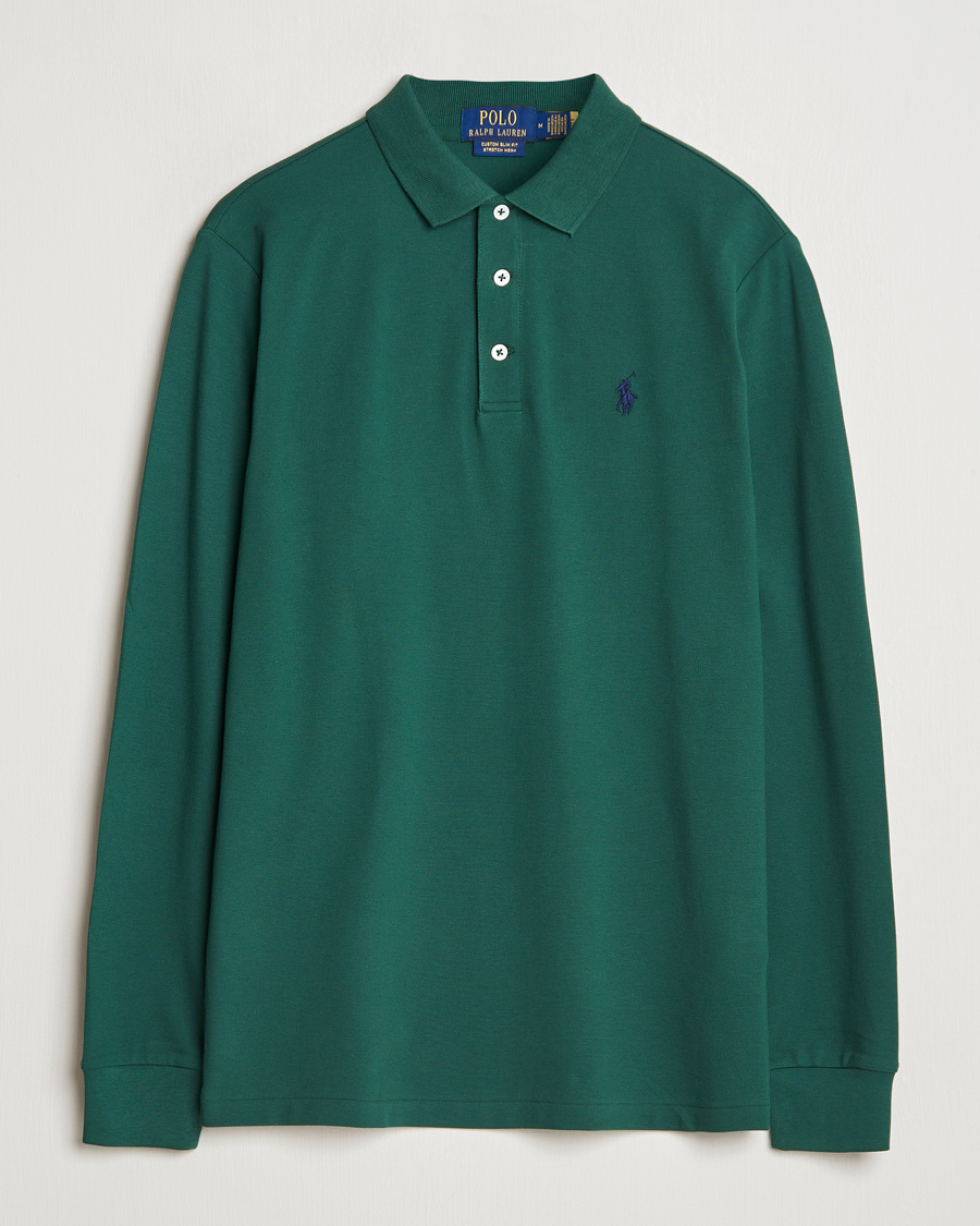 Polo Ralph Lauren Custom Slim Fit Long Sleeve Polo Vintage Pine bei Care of