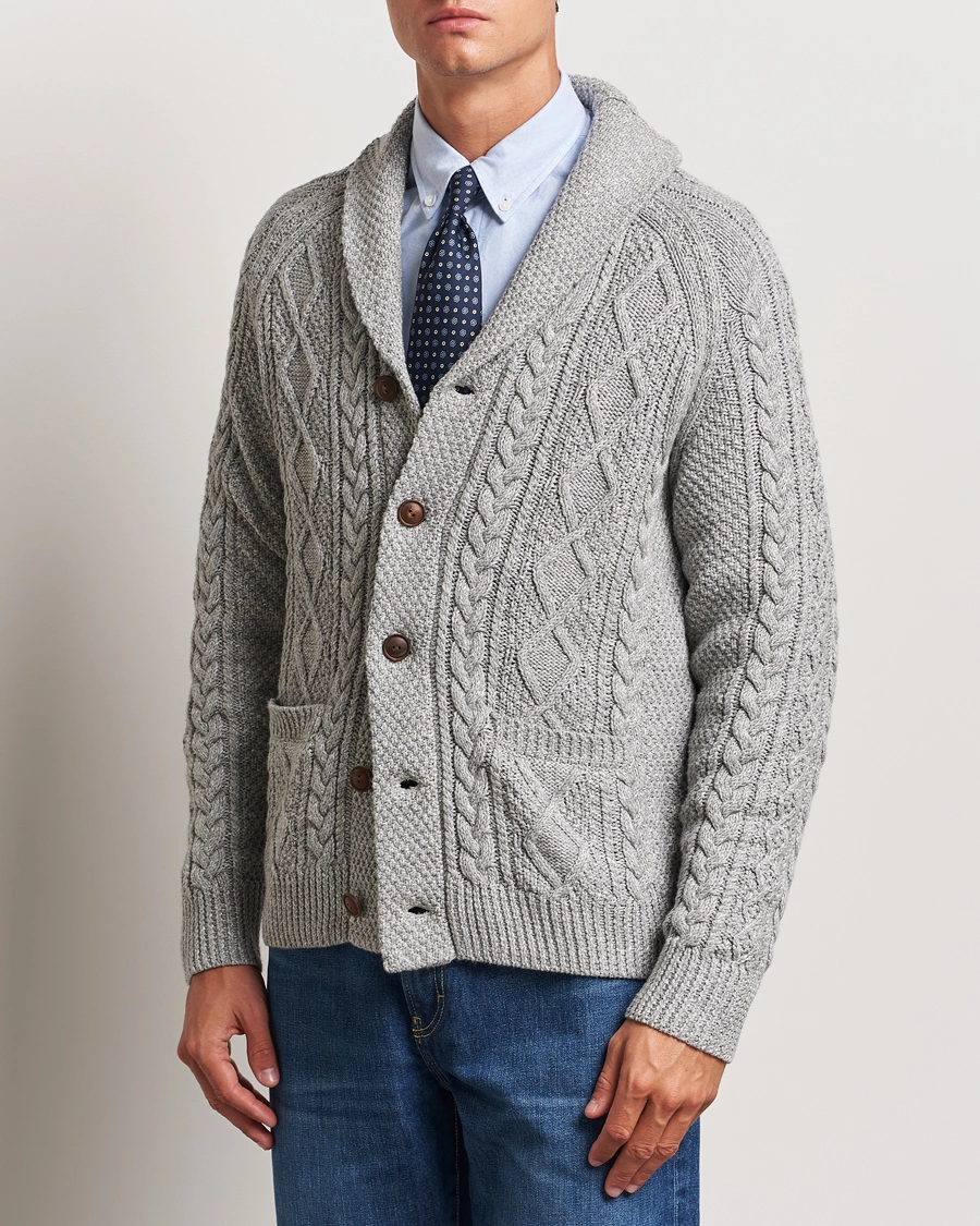 Herren |  | Polo Ralph Lauren | Cotton Shawl Cardigan Grey Combo