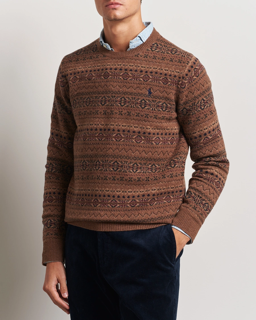 Herren |  | Polo Ralph Lauren | Wool Fairisle Sweater Camel Combo