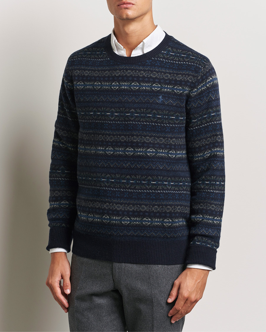 Herren |  | Polo Ralph Lauren | Wool Fairisle Sweater Navy Combo