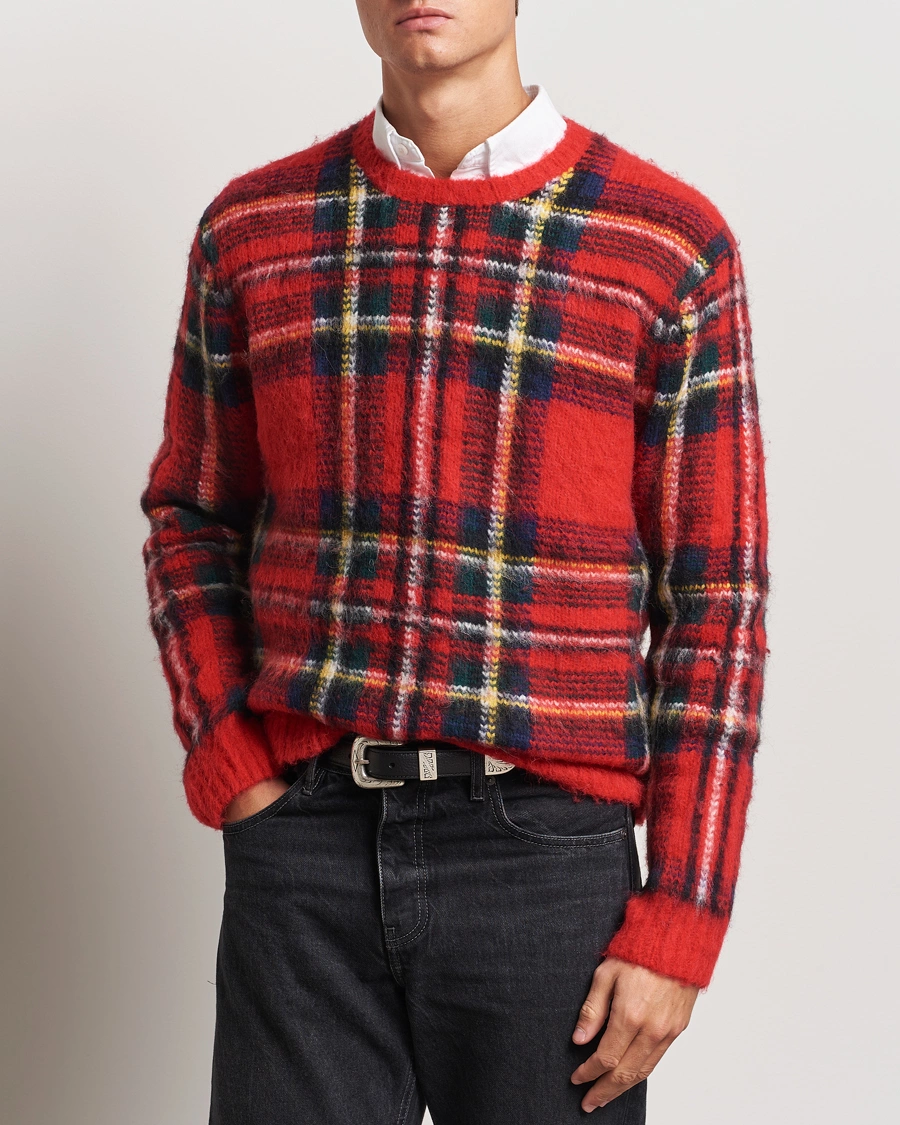 Herren |  | Polo Ralph Lauren | Plaid Wool Sweater Red Combo