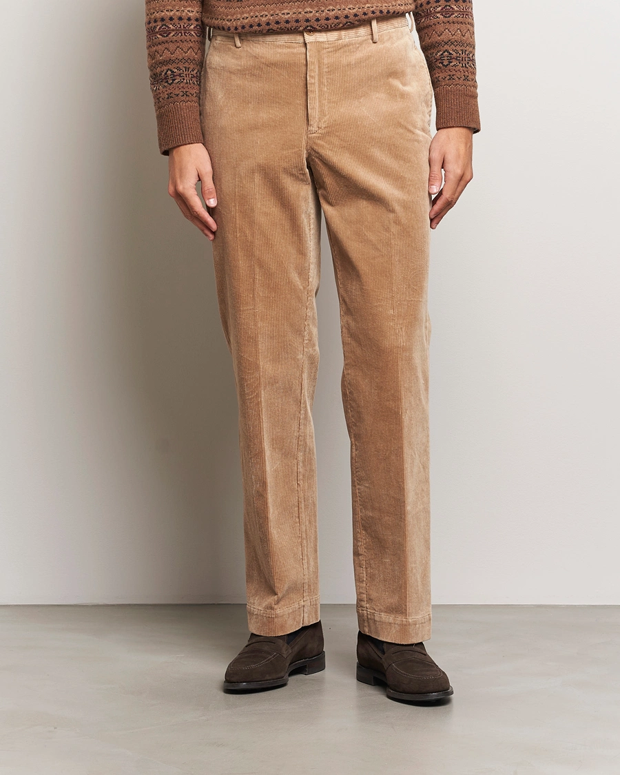 Herren |  | Polo Ralph Lauren | Corduroy Pleated Trousers Hazelnut