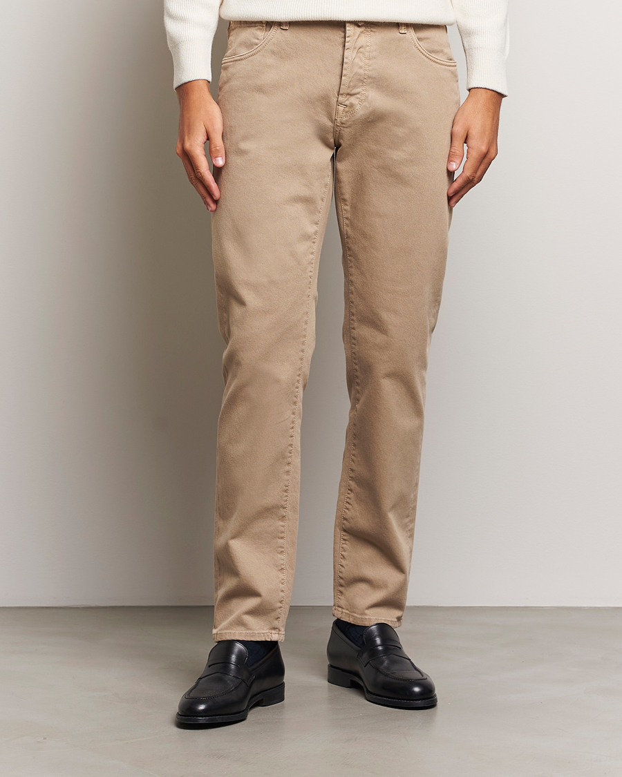 Herren |  | Incotex | 5-Pocket Bull Denim Pants Beige