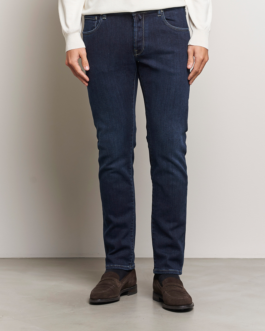 Herren |  | Incotex | 5-Pocket Stretch Denim Dark Blue