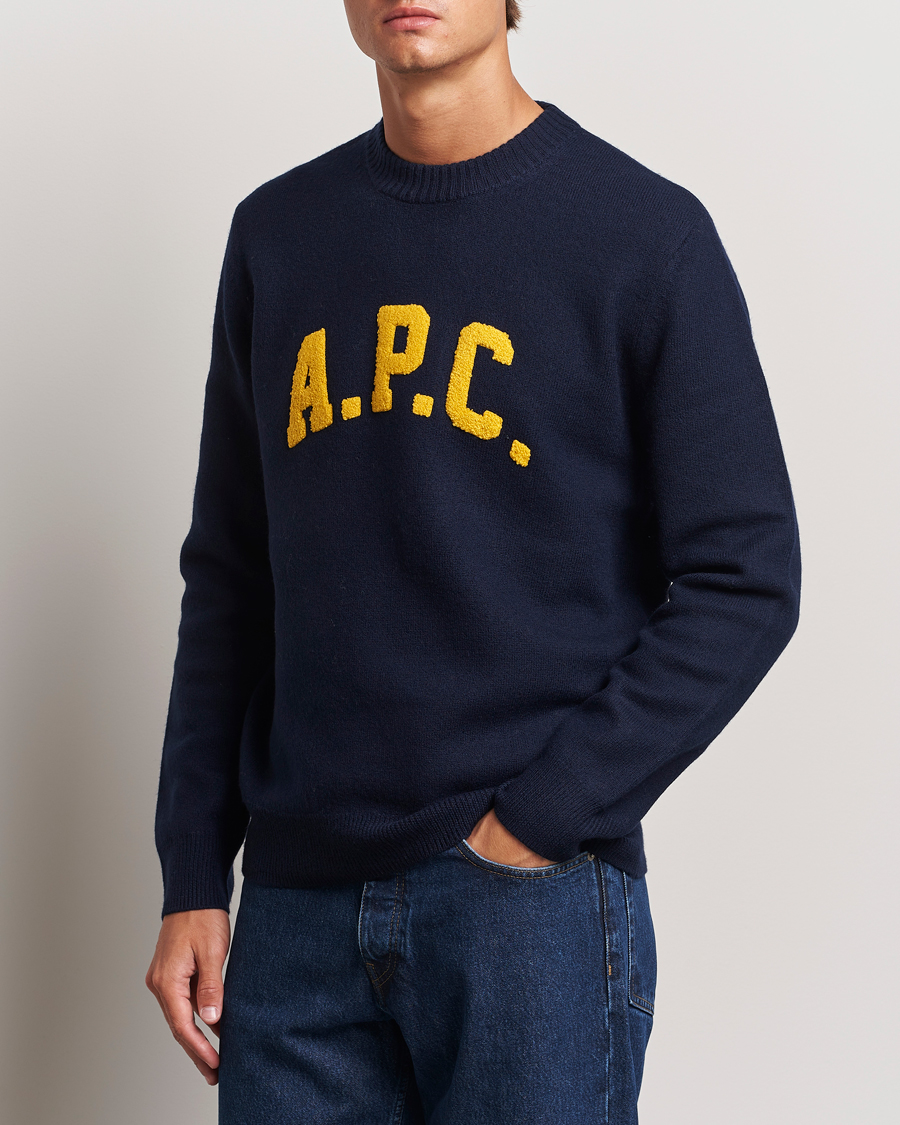 Herren |  | A.P.C. | Joshua Wool Sweater Dark Navy