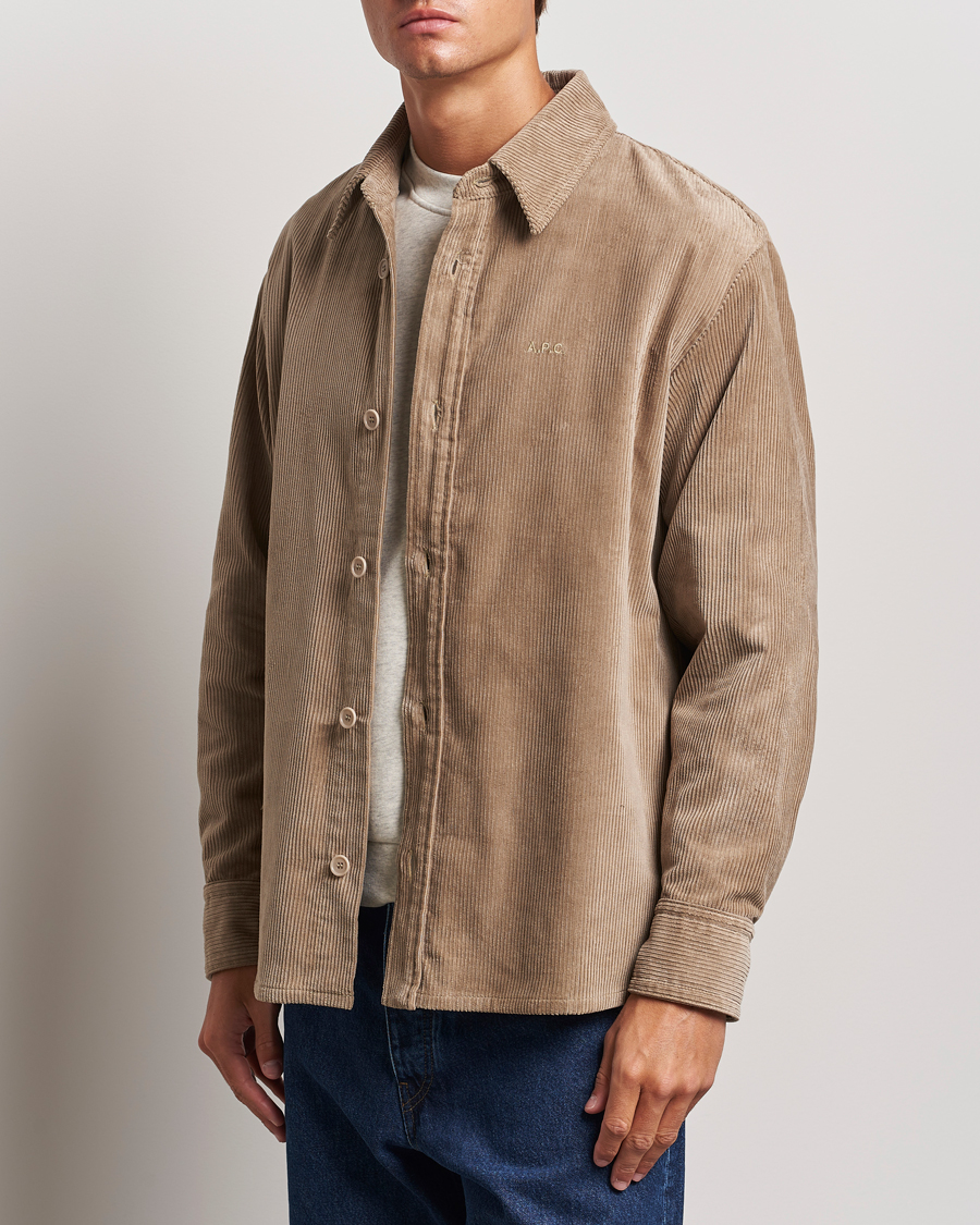 Herren | Freizeithemden | A.P.C. | Bobby Corduroy Overshirt Beige