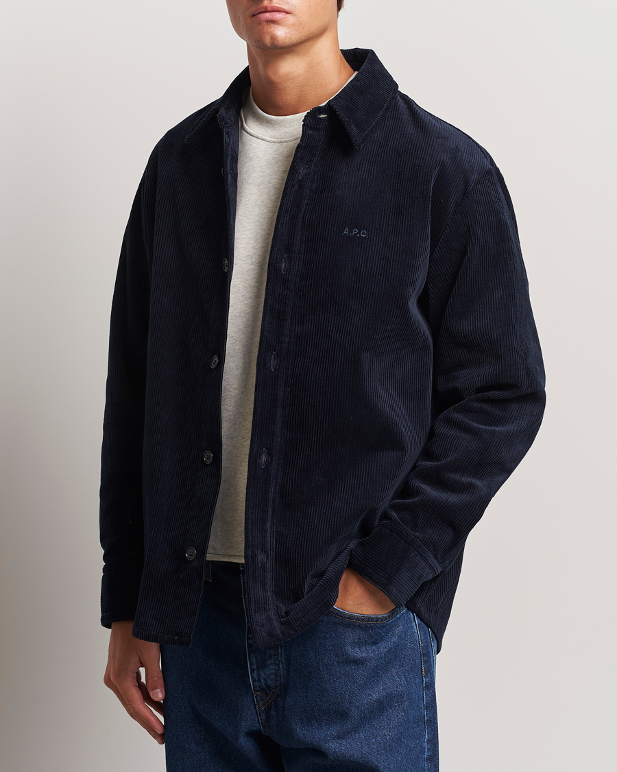 Herren | An overshirt occasion | A.P.C. | Bobby Corduroy Overshirt Dark Navy