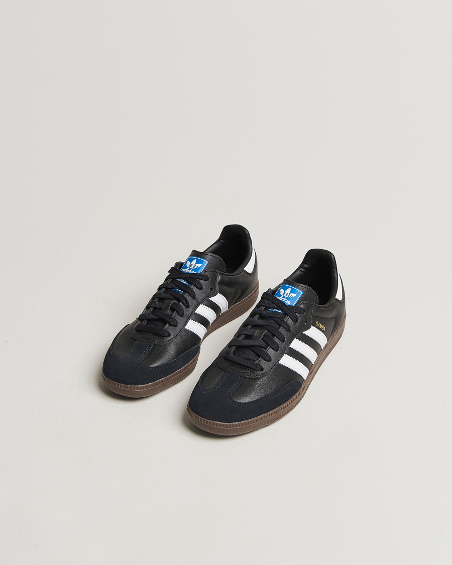 Adidas samba black/white suede trainers best sale