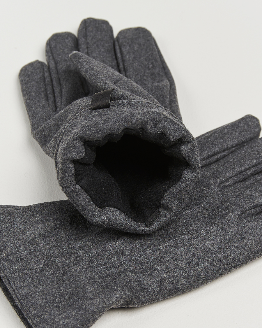 Herren | Handschuhe | Amanda Christensen | Lined Wool Gloves Grey Melange