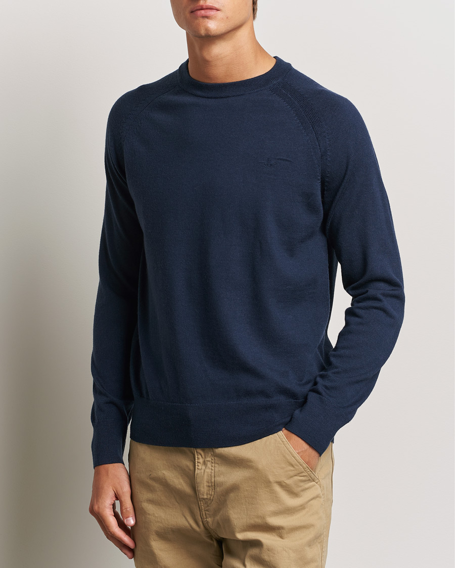 Herren | Pullover | Dockers | Washable Merino Crewneck Navy Blazer