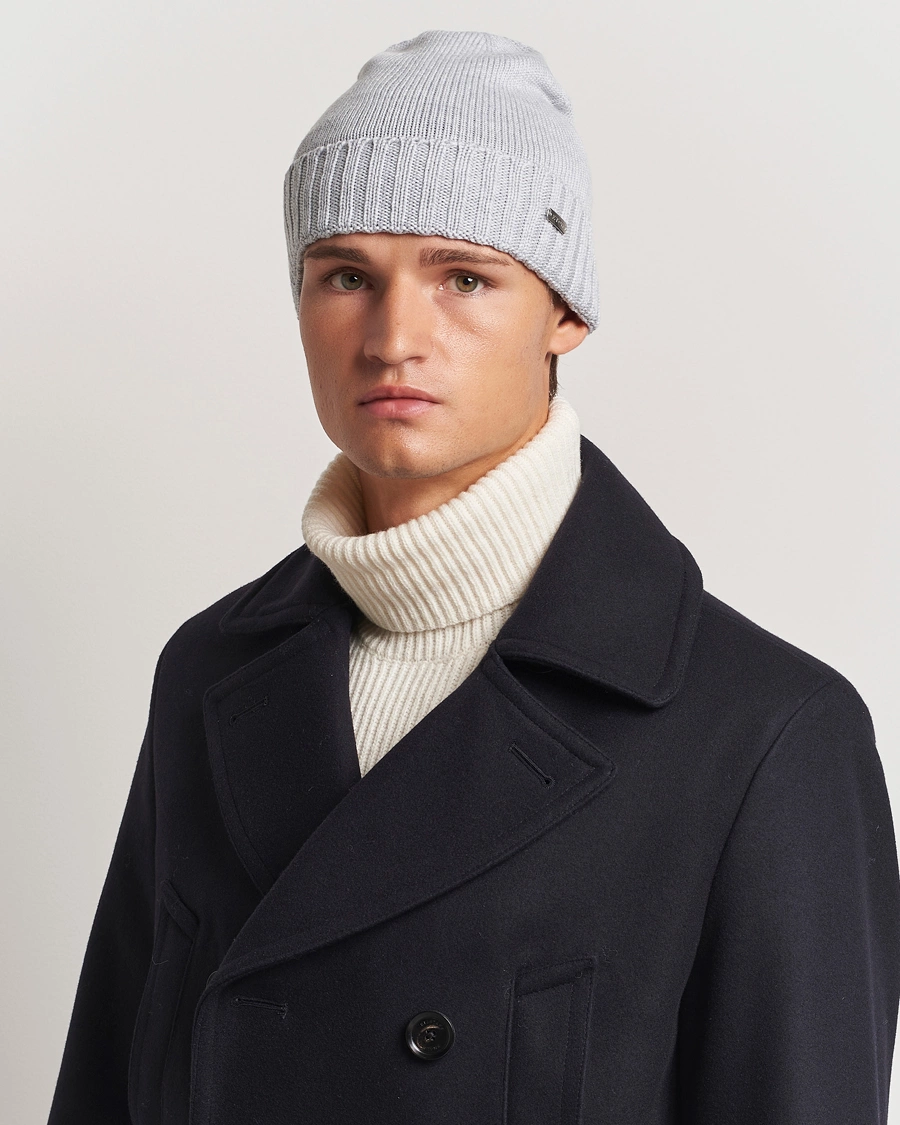 Herren |  | Eton | Wool Beanie Light Grey