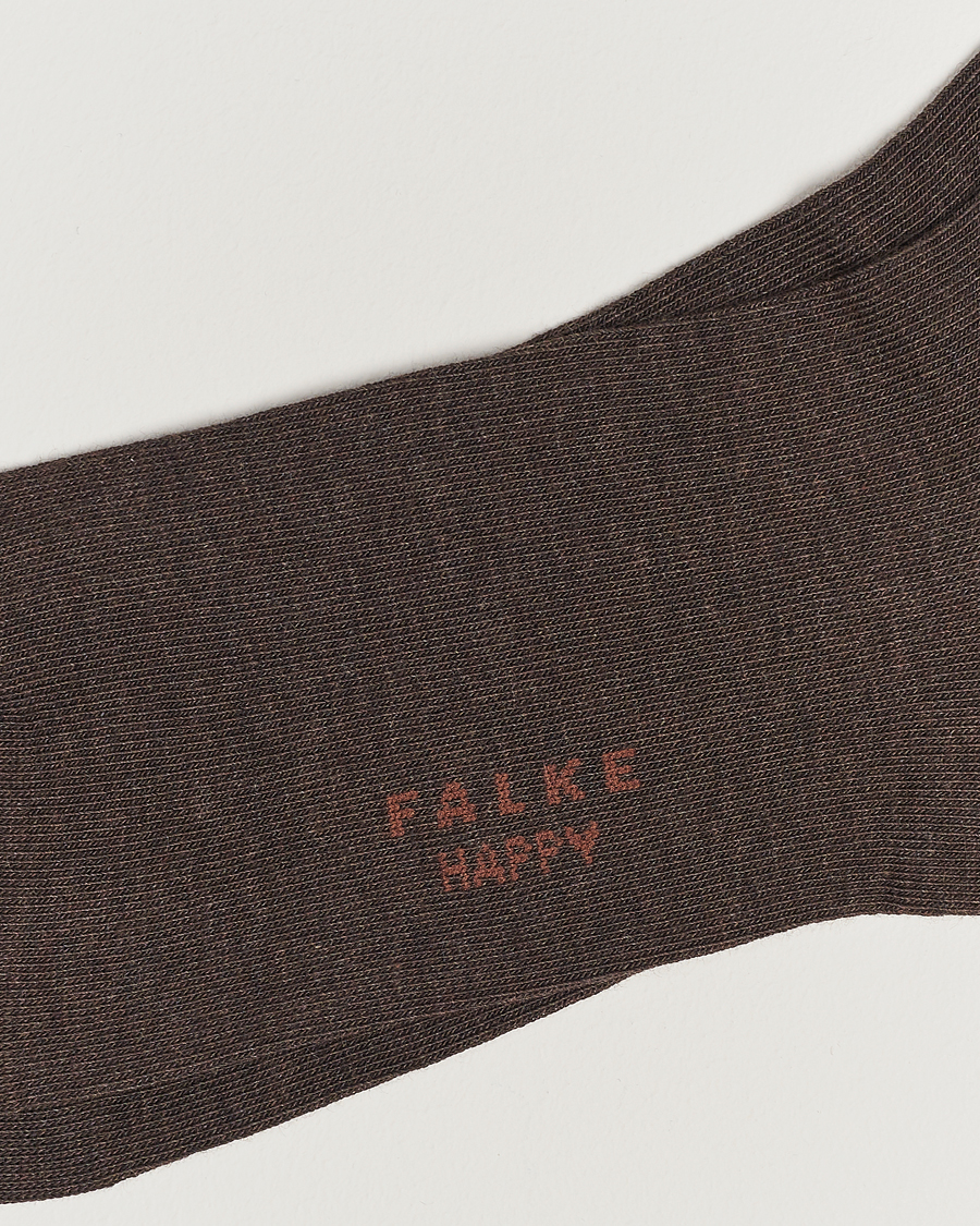 Herren |  | Falke | Happy 2-Pack Cotton Socks Dark Brown