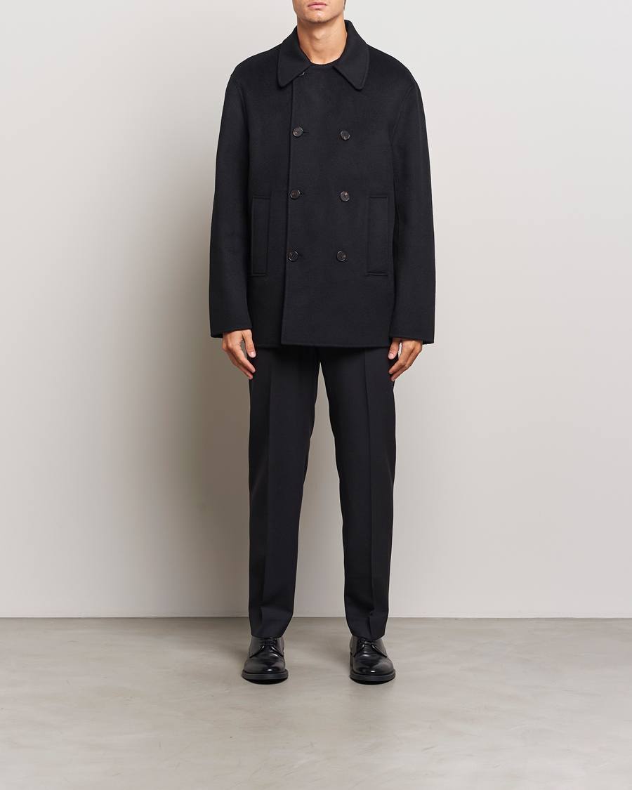 Filippa K Double Faced Wool Peacoat Black bei Care of Carl