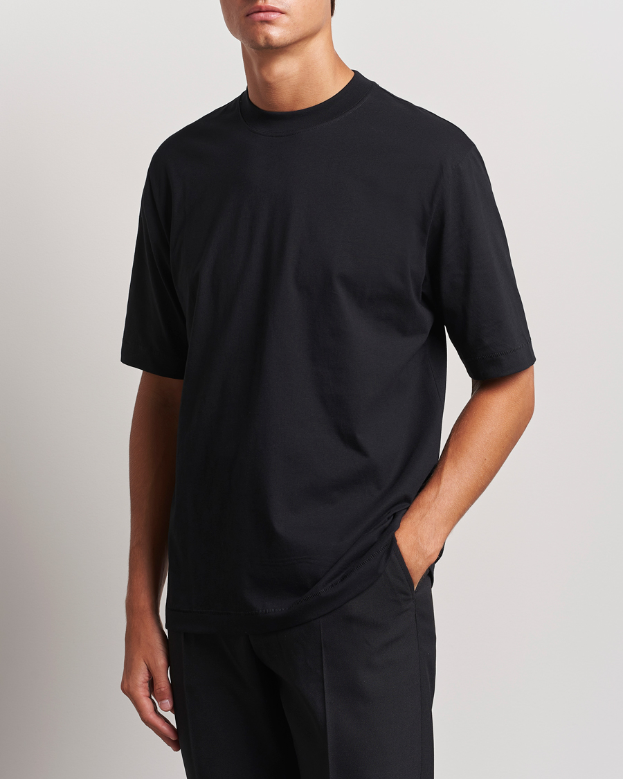 Herren |  | Filippa K | Mock Neck T-Shirt Black