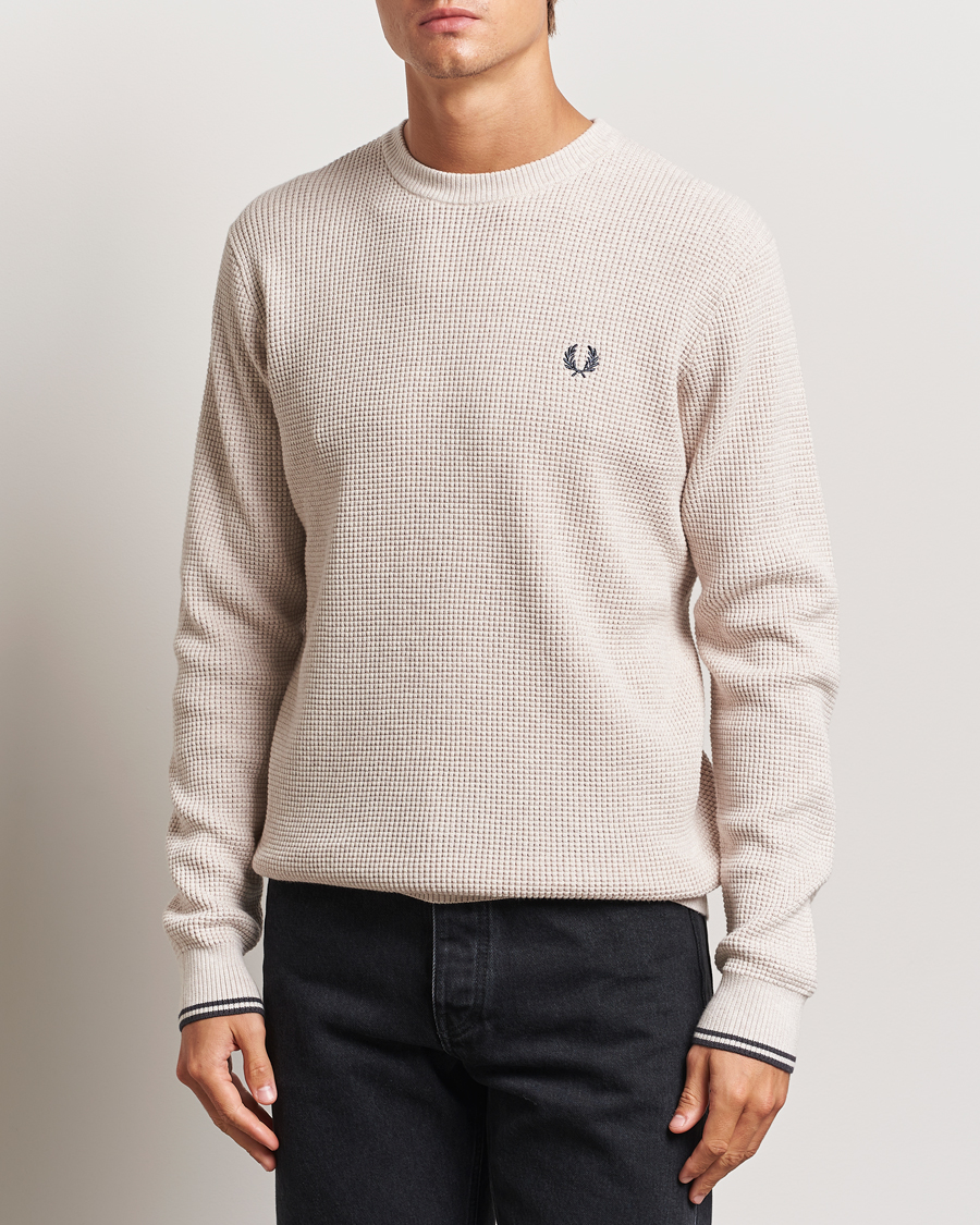 Herren |  | Fred Perry | Waffle Stitch Jumper Porriged Marl