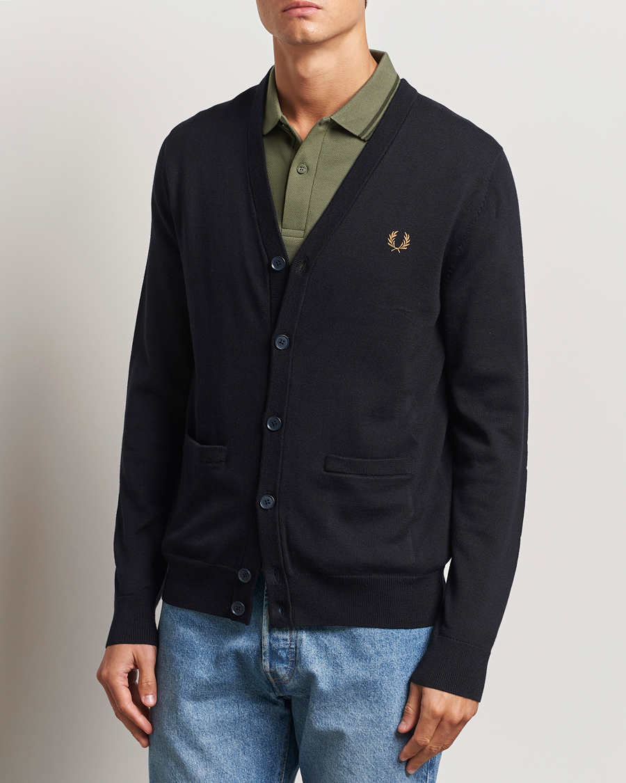 Herren |  | Fred Perry | Knitted Cardigan Navy