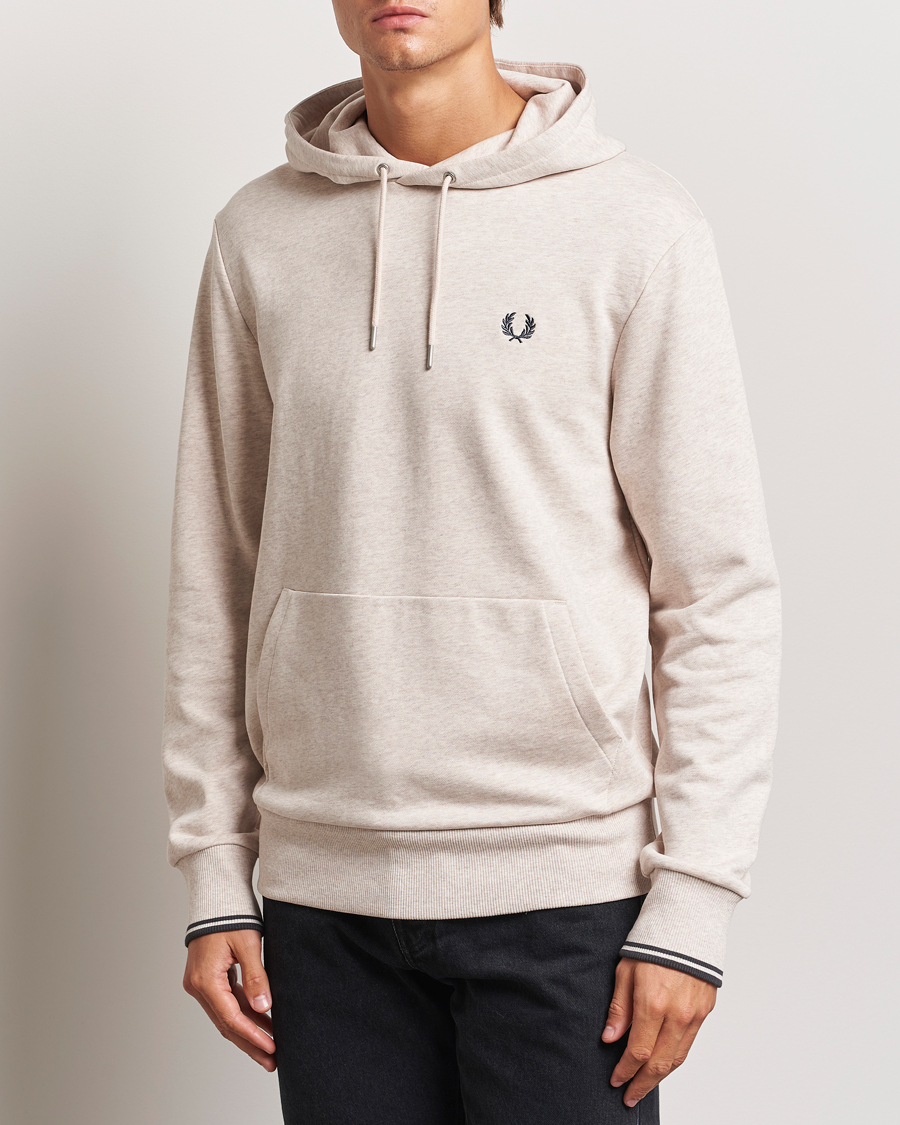 Herren |  | Fred Perry | Tipped Hoodie Oatmeal Melange