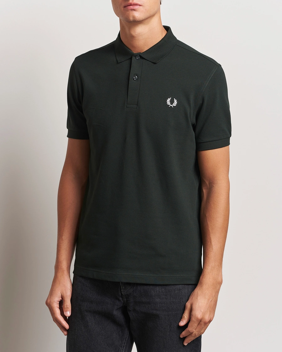 Herren |  | Fred Perry | Plain Polo Shirt Night Green