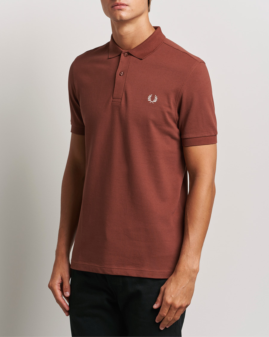 Herren |  | Fred Perry | Plain Polo Shirt Whiskey Brown