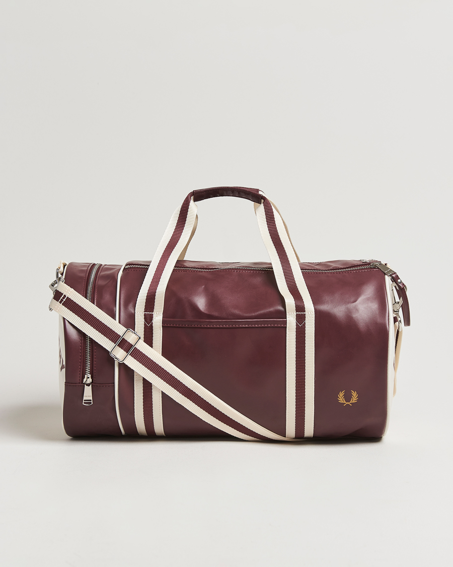 Fred Perry Classic Barrel Bag Oxblood Ecru