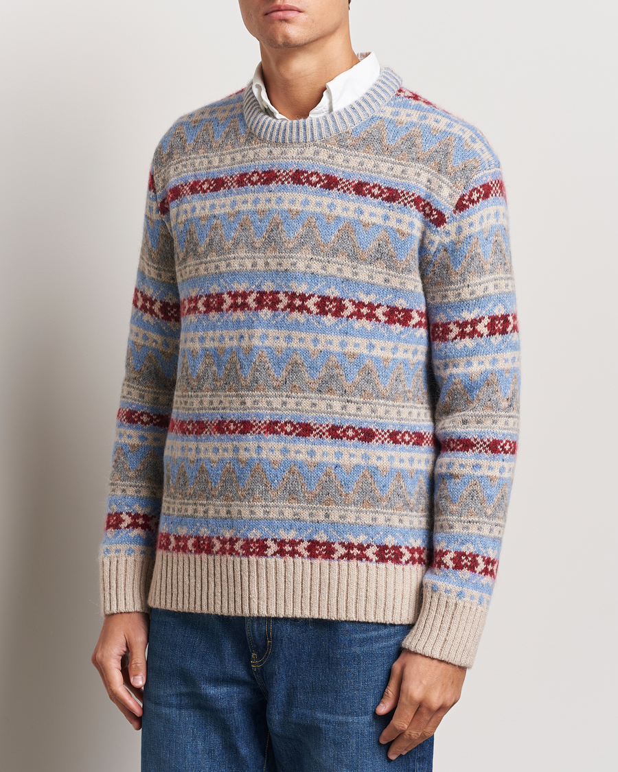 Herren |  | GANT | Fair Isle Crew Neck Clear Sky