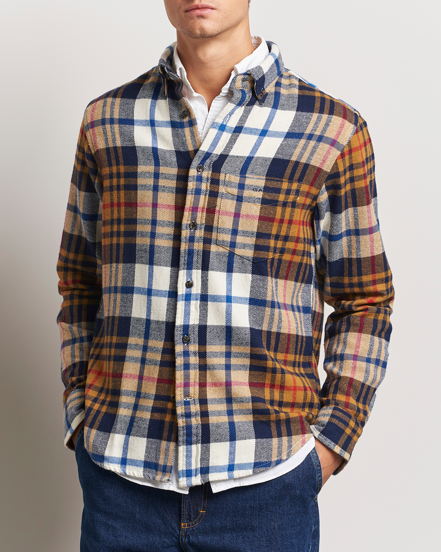 Herren |  | GANT | Twill Checked Shirt Beige