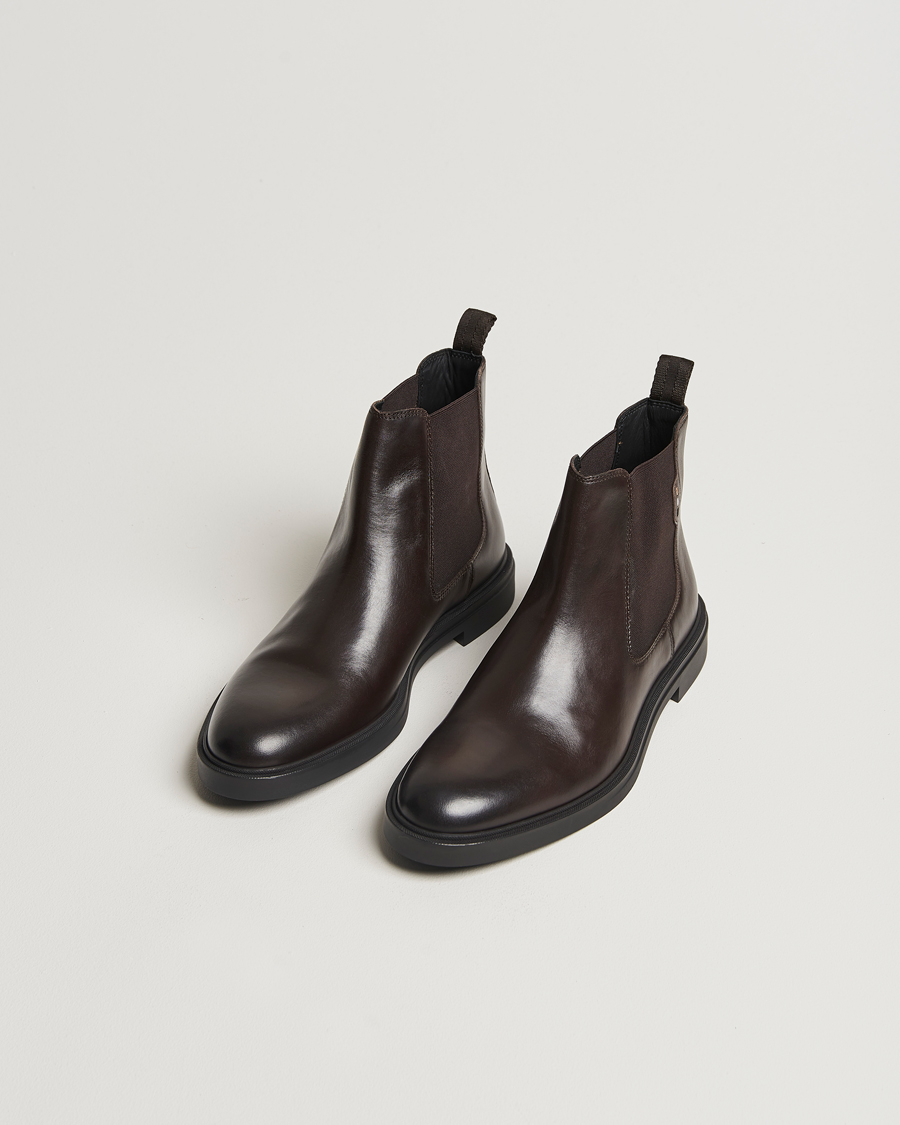 Herren |  | BOSS BLACK | Calev Leather Chelsea Boot Dark Brown