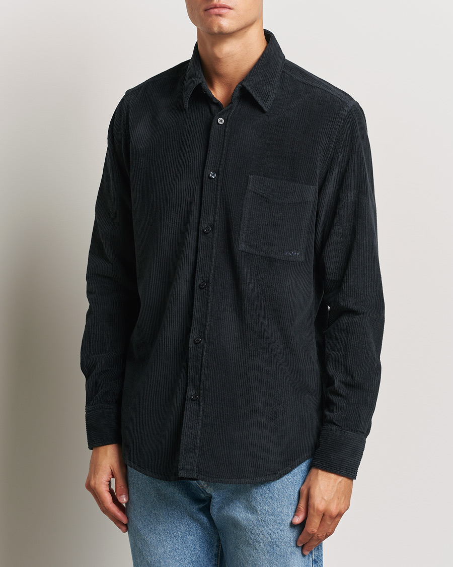 Herren |  | BOSS ORANGE | Relegant Corduroy Shirt Dark Blue