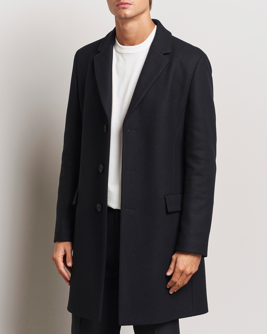 Herren |  | HUGO | Migor Wool Coat Black