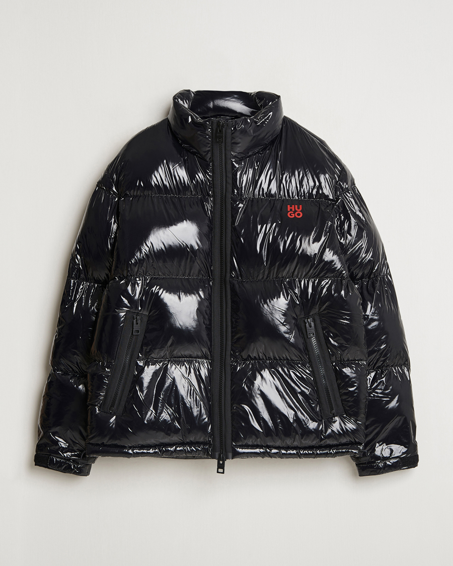 HUGO Biron Glossy Down Jacket Black bei Care of Carl