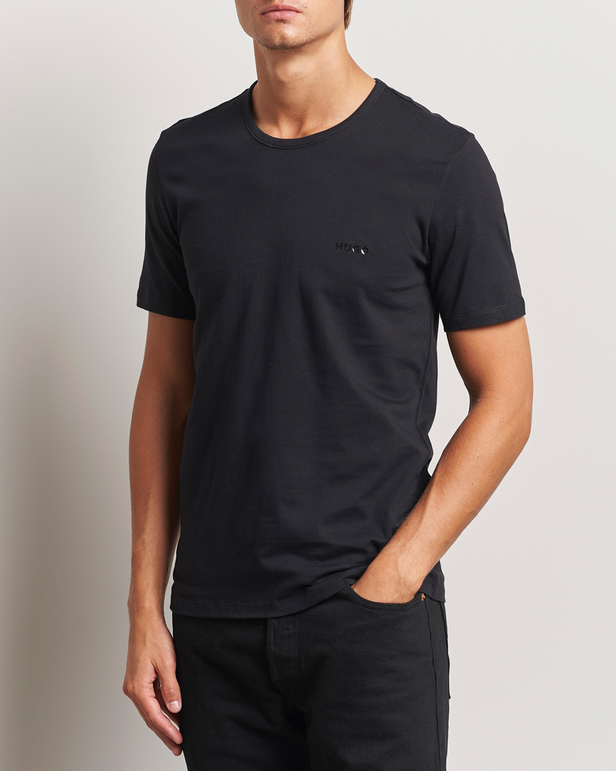 Herren | Multipack | HUGO | 3-Pack Crew Neck T-Shirt Black