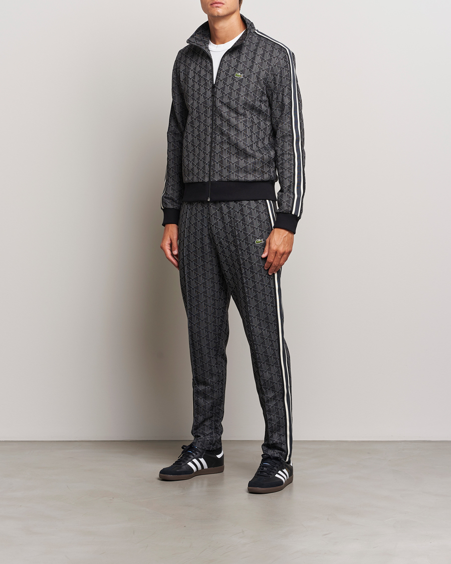 Lacoste Monogram Track Pants Black Graphite bei Care of Carl