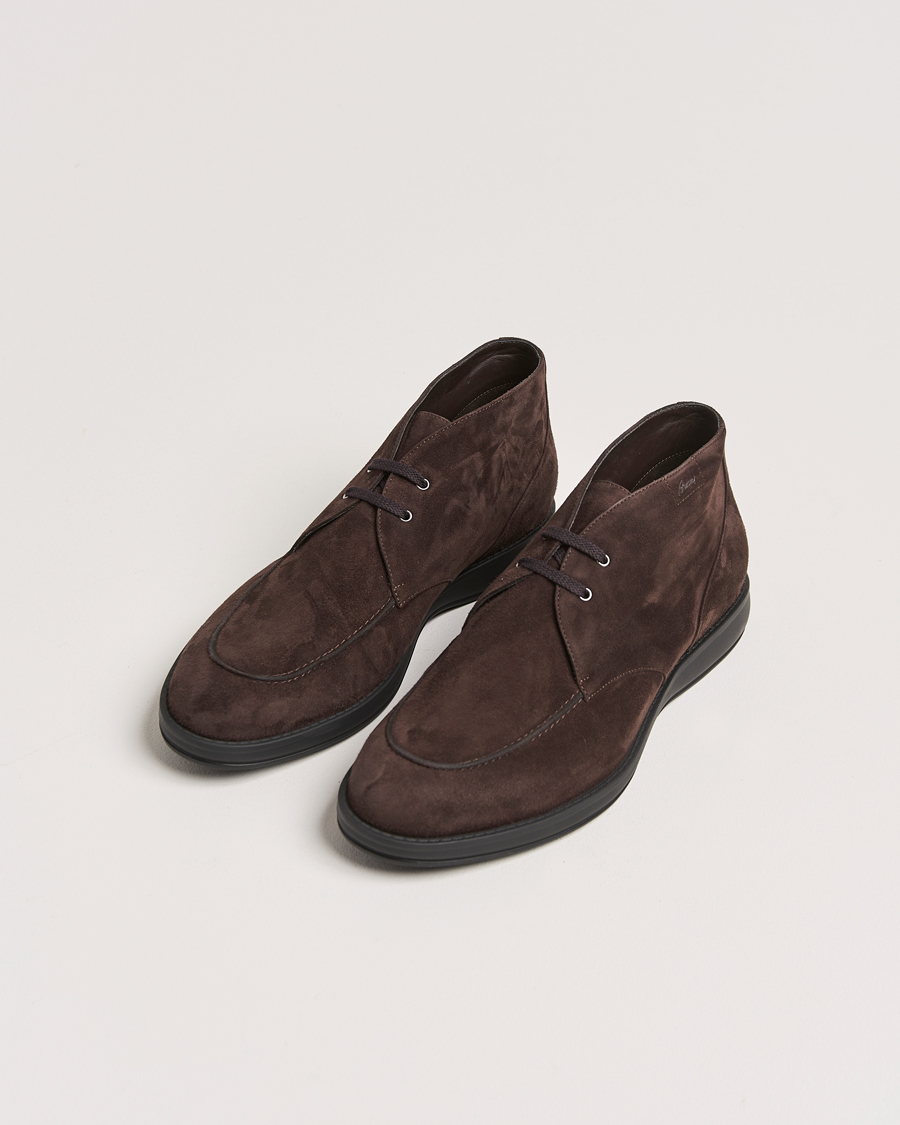 Herren |  | Brioni | Journey Desert Boots Dark Brown Suede