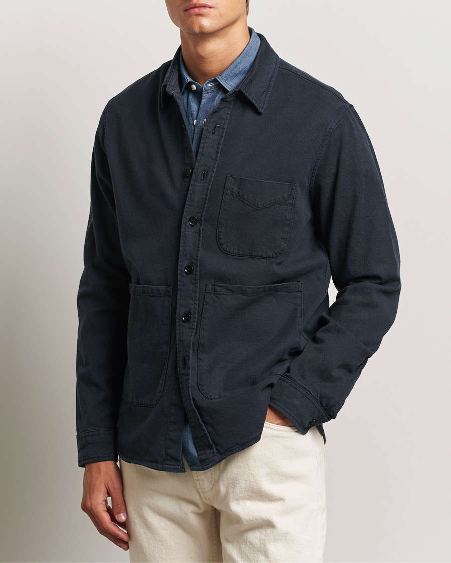 Herren | An overshirt occasion | Aspesi | Cotton Utility Shirt Navy