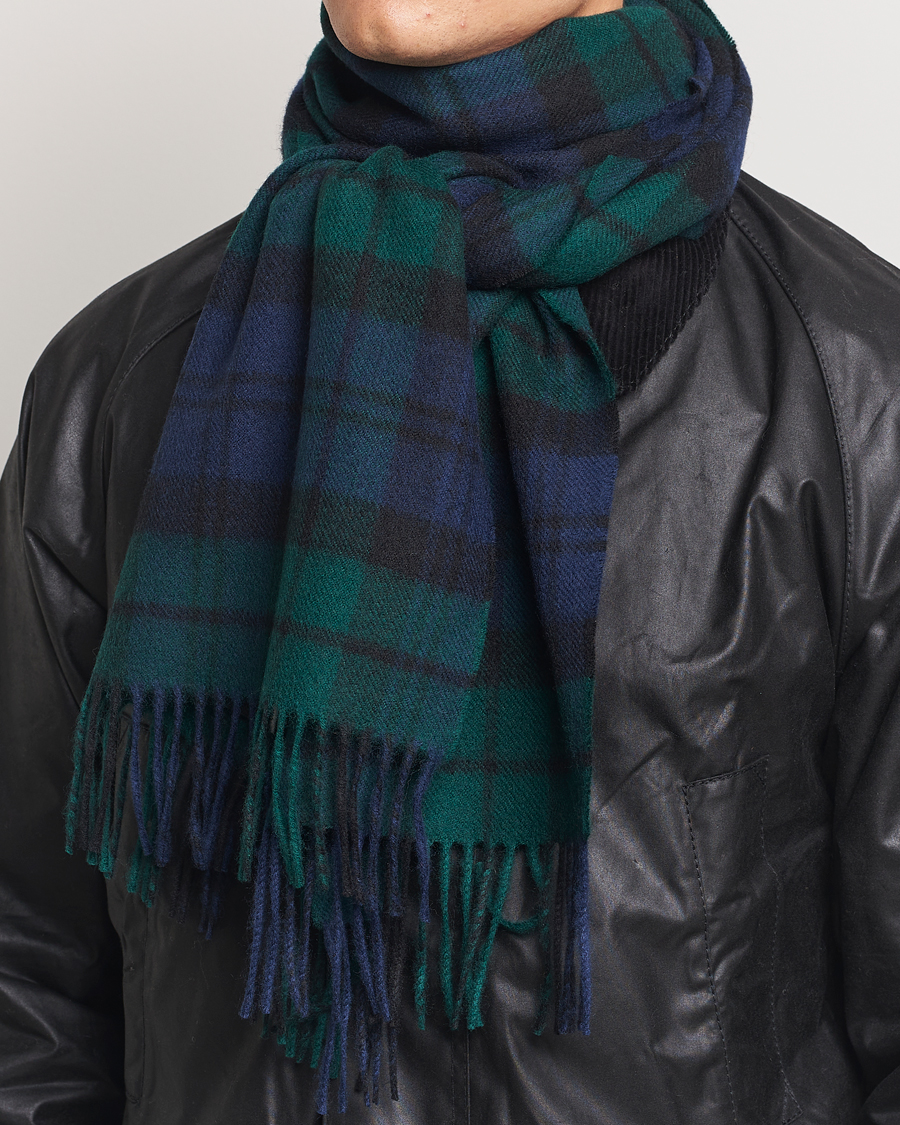 Herren |  | Gloverall | Lambswool Scarf Blackwatch