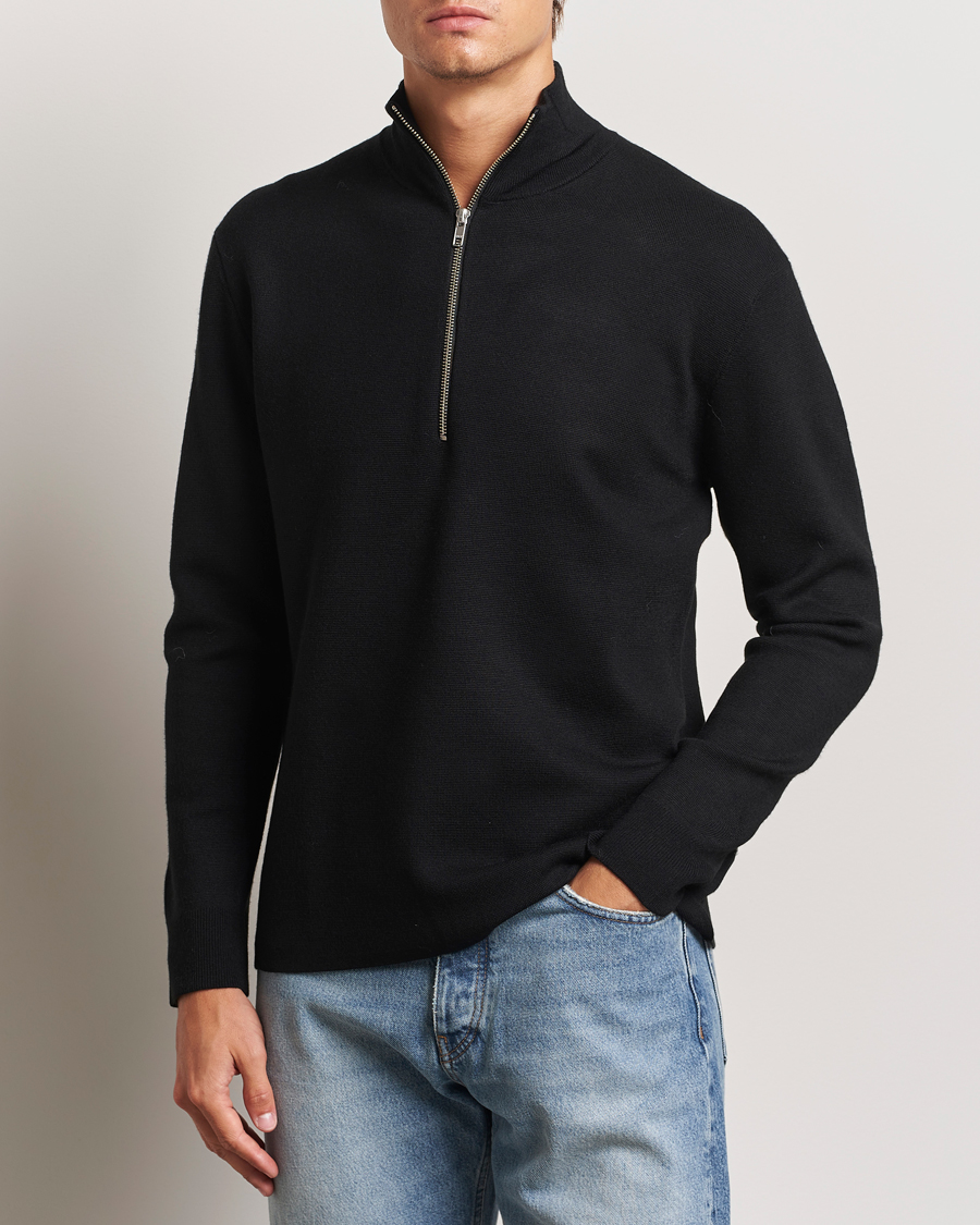 Herren |  | NN07 | Harald Cotton/Modal Half Zip Black