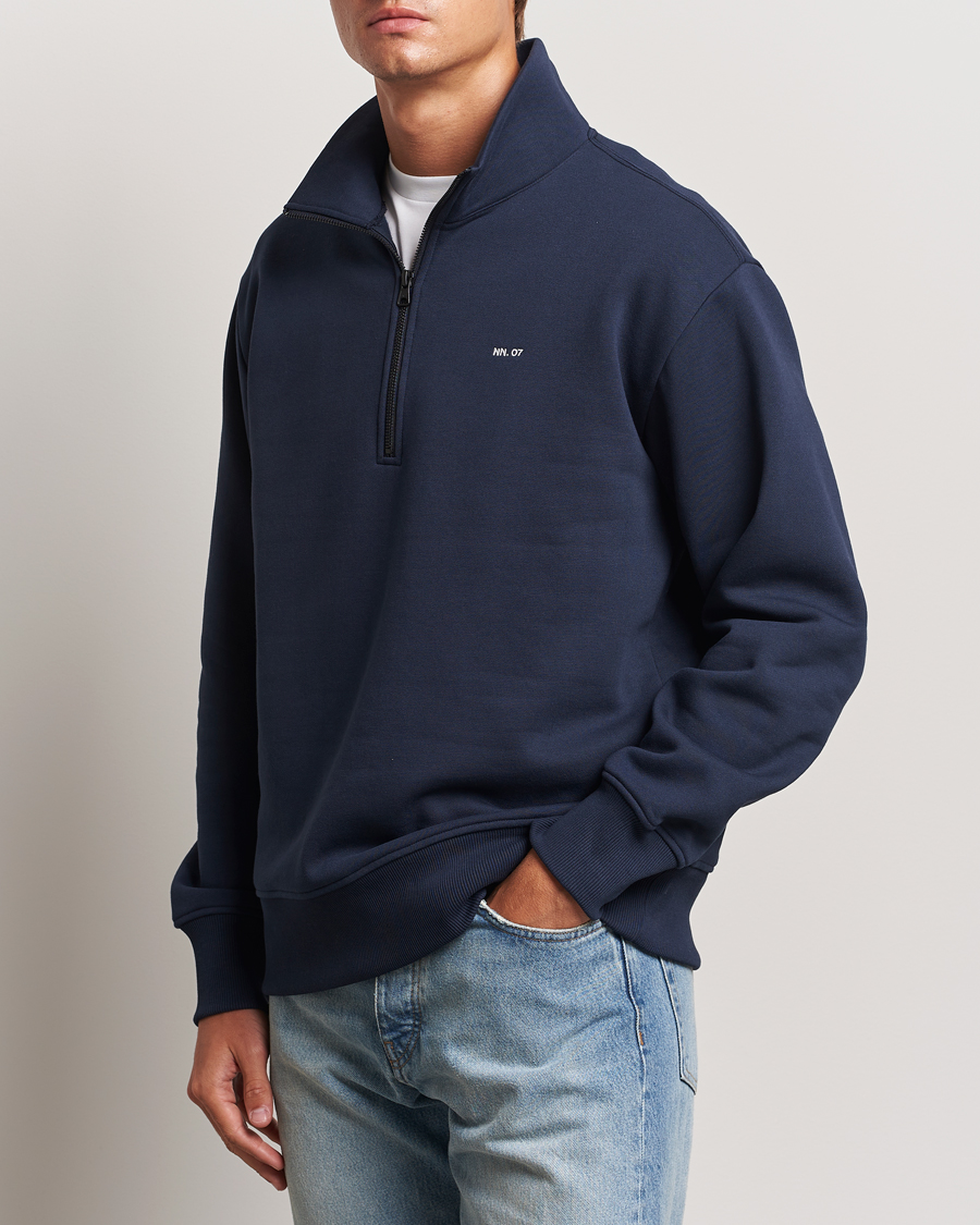 Herren |  | NN07 | Briggs Half Zip Sweatshirt Navy Blue