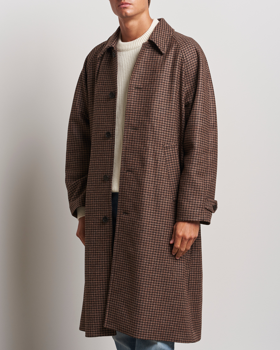 Herren | Neu im Onlineshop | Nudie Jeans | Will Dogtooth Check Coat Brown