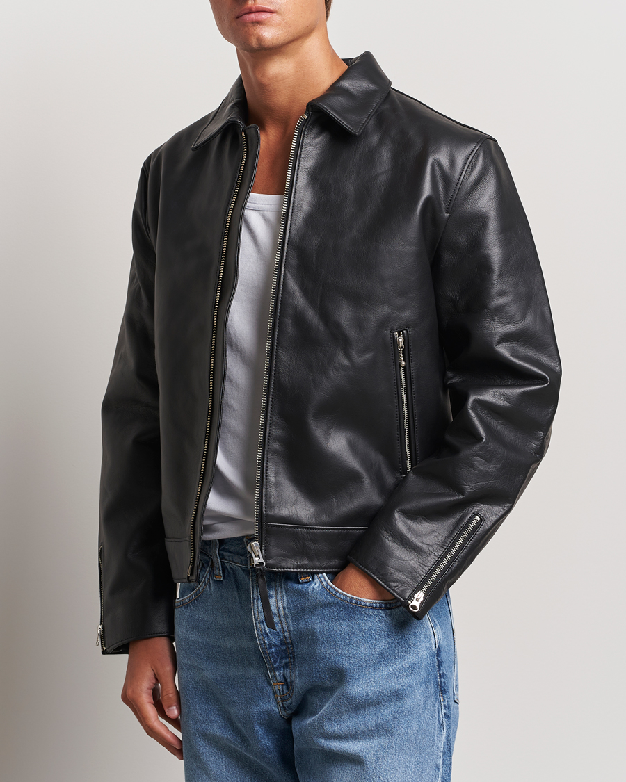 Herren |  | Nudie Jeans | Eddy Rider Leather Jacket Black