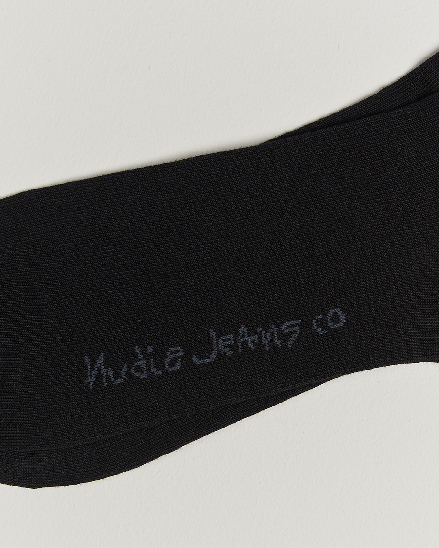 Herren |  | Nudie Jeans | Amundsson Tennis Socks Black/White