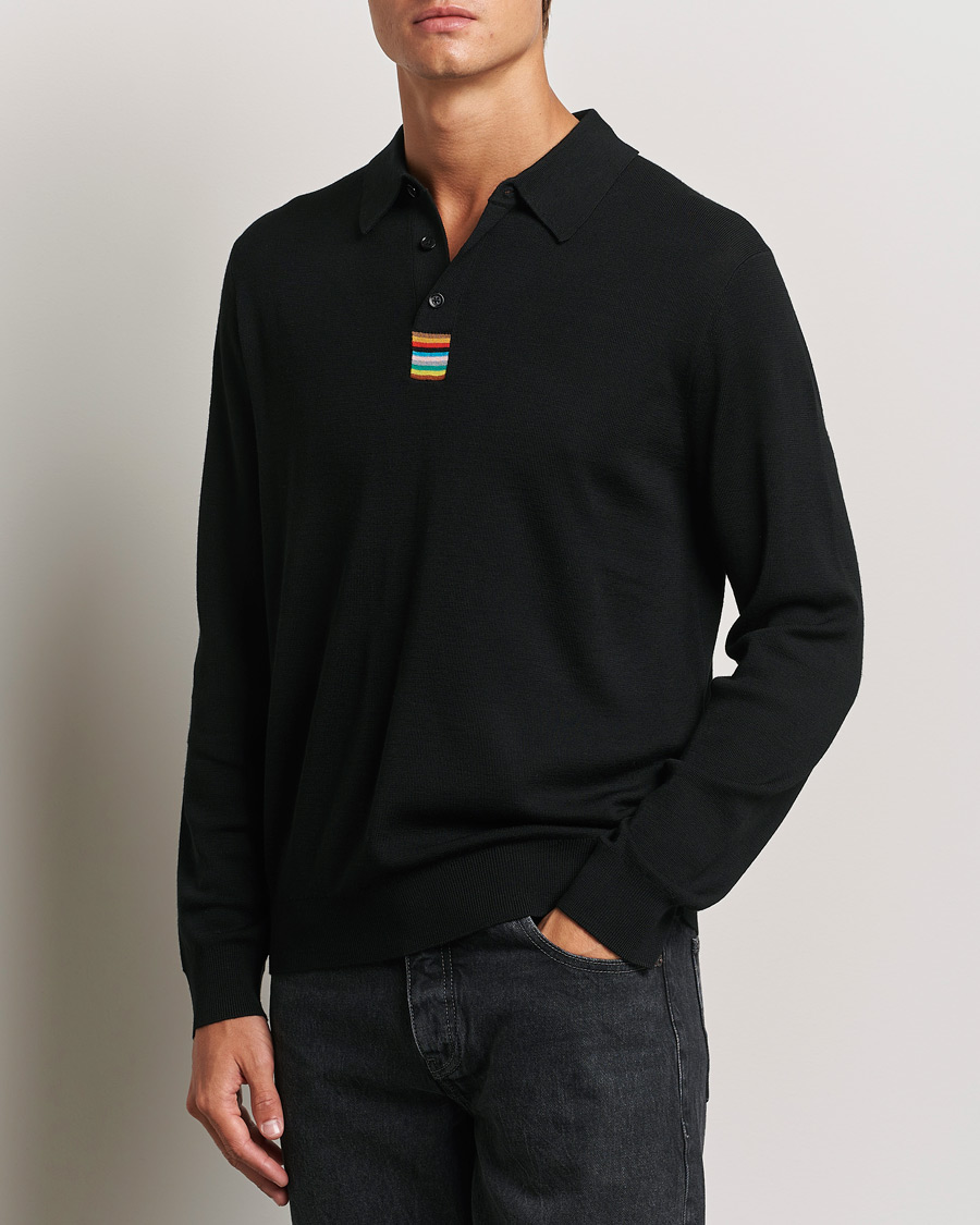 Herren |  | Paul Smith | Merino Knitted Polo Black