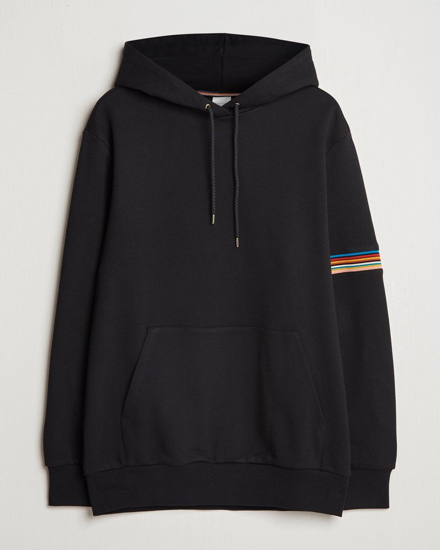 Paul Smith Striped Arm Hoodie Black