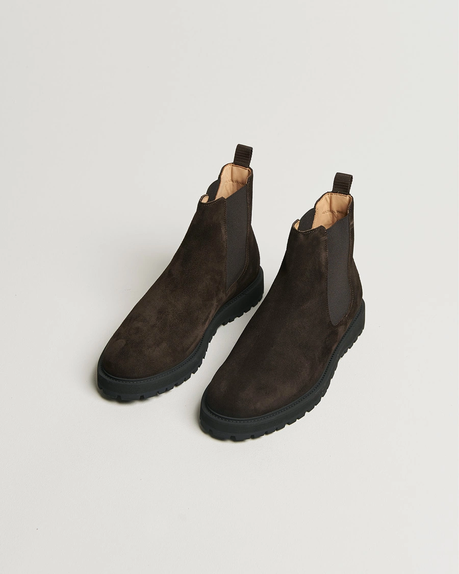 Herren |  | CQP | Crest Suede Chelsea Boot Dark Brown