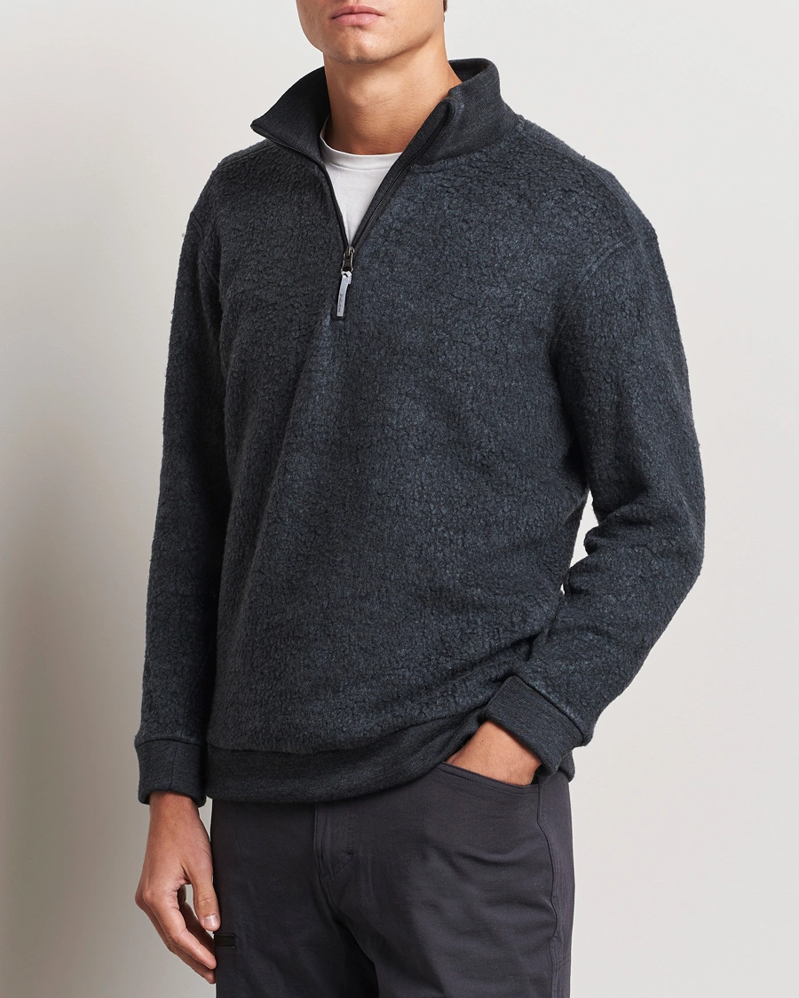 Herren |  | Houdini | Alto Wool/Tencel Half Zip True Black