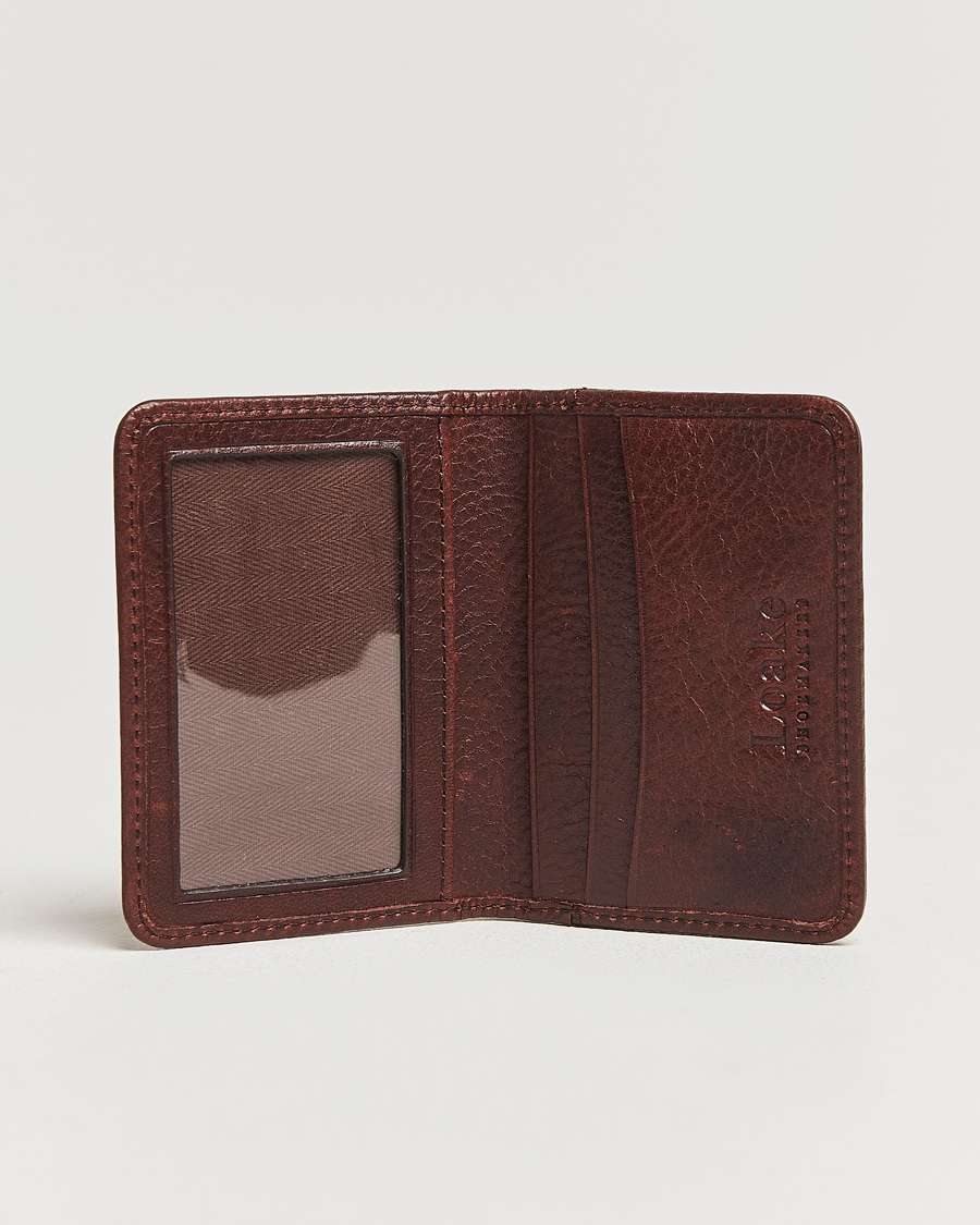 Herren |  | Loake 1880 | Fenchurch Grained Leather Card Holder Dark Brown