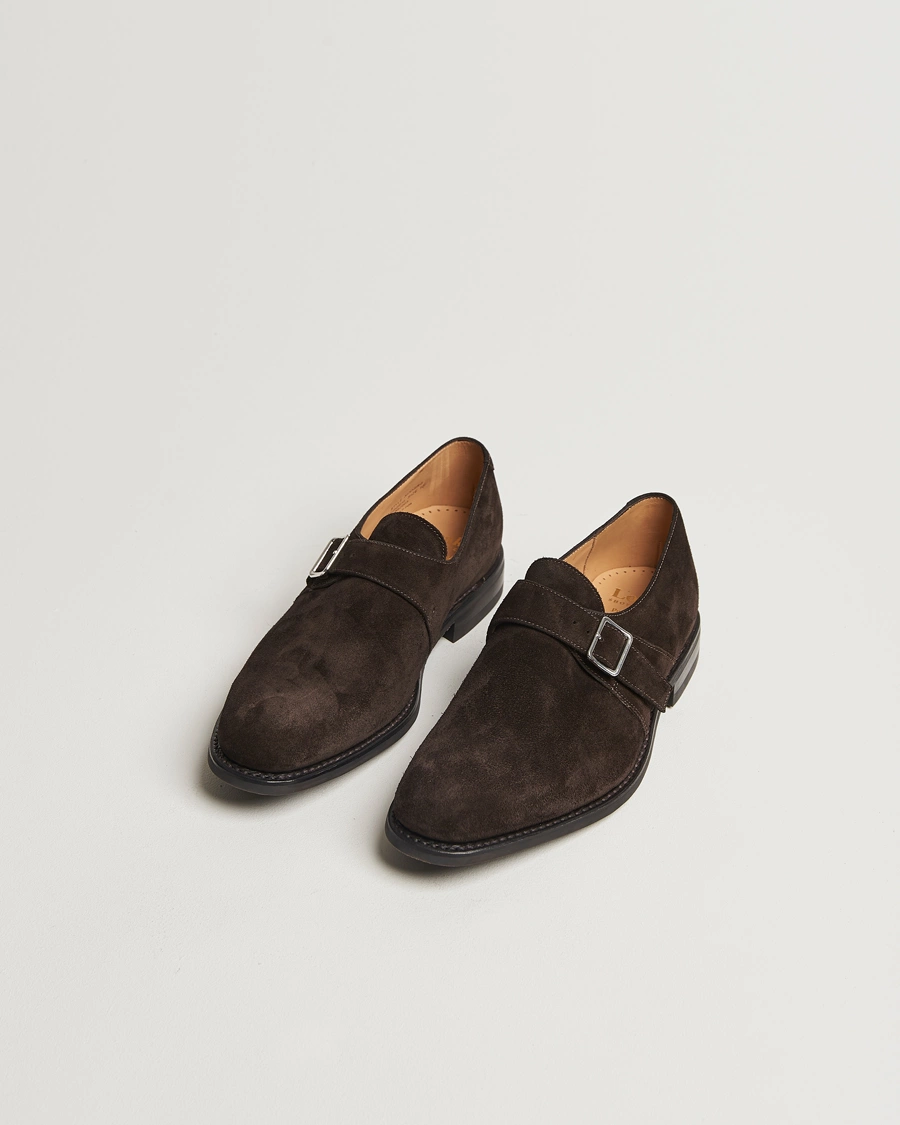 Herren |  | Loake 1880 | 357 Suede Single Monk Dark Brown