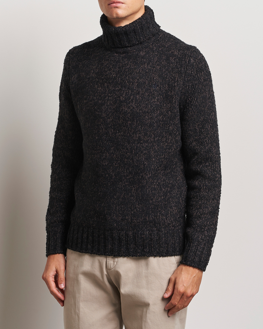 Herren |  | Morris | Herbert Heavy Knitted Rollneck Brown