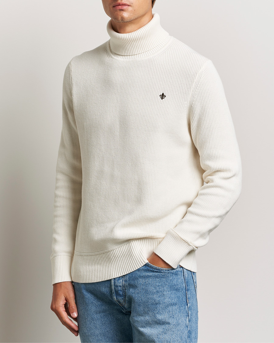 Herren | Business & Beyond - Casual | Morris | Bernard Cotton Rollneck White