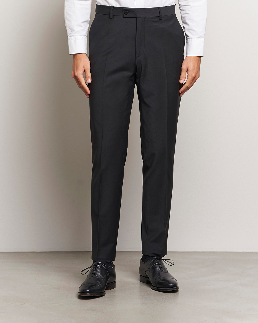 Herren | Business & Beyond - Formal | Morris Heritage | Morris Wool Suit Trousers Black